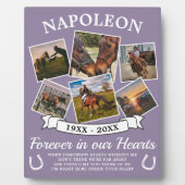 Im Lila Gedächtnispferd Fotoplatte (Vorderseite)