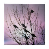 Im lila Nachthimmel Fliese (Vorderseite)