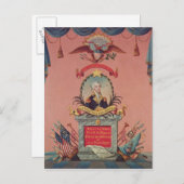 Im Lob für George Washington Postkarte (Vorne/Hinten)