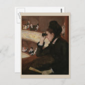 Im Loge Mary Cassatt Postkarte (Vorne/Hinten)