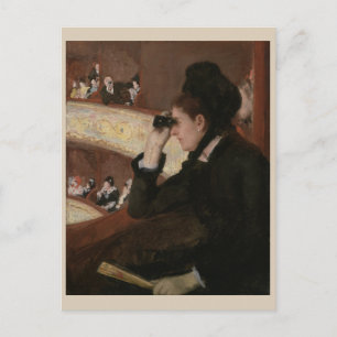 Im Loge Mary Cassatt Postkarte