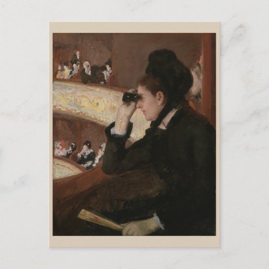 Im Loge Mary Cassatt Postkarte (Vorderseite)