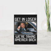 Im Loser gehen wir zurück nach Amerika 2024. Karte (Vorderseite)