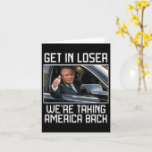 Im Loser gehen wir zurück nach Amerika 2024. Karte (Gelbe Blume)