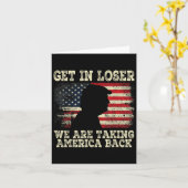 Im Loser gehen wir zurück nach Amerika 2024 Karte (Gelbe Blume)