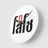 I'M LOSO ☺ Thai Language Script ☺ Runde Wanduhr (Winkel)