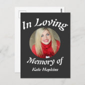 Im Love Memory Custom Modernes elegantes Foto Postkarte (Vorne/Hinten)