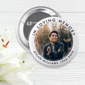 Im Love Memory Funeral Memorial Foto Button