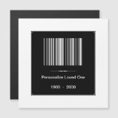 Im Love Memory - Personalisieren / Foto Name Datum Magnetkarte (Vorne/Hinten)