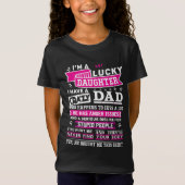 Im Lucky-Tochter von Crazy Vater Funny-Geschenk fü T-Shirt (Vorderseite)