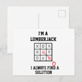 Im Lumberjack finde ich immer eine Lösung Postkart Postkarte (Vorne/Hinten)