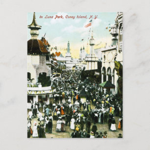 Im Luna Park, Coney Island, New York Postkarte