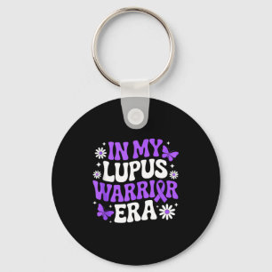 Im Lupus-Krieger-Zeitalter Bewusstseinsmonat viole Schlüsselanhänger