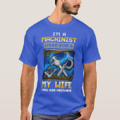Im Machinist fürchte ich Gott und meine Ehefrau Wi T-Shirt (Vorderseite)