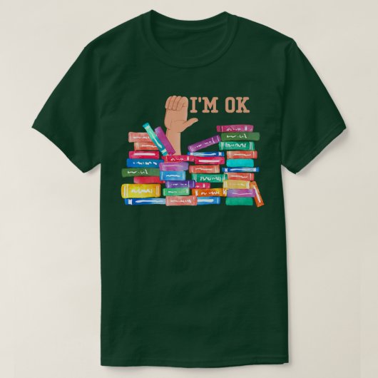 IM machte sich über Bücher, Buchliebhaber und Buch T-Shirt (Design vorne)