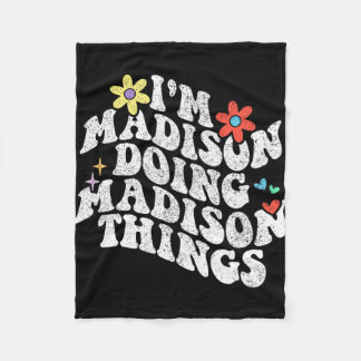 Im Madison Doing Madison Things Funny Mother's Day Fleecedecke
