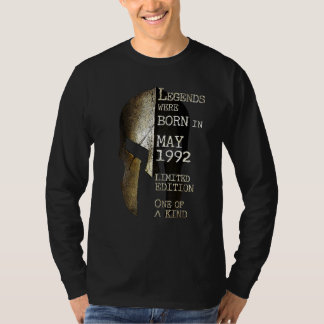 Im Mai 1992 waren die Legenden Vintag 30. Geburtst T-Shirt