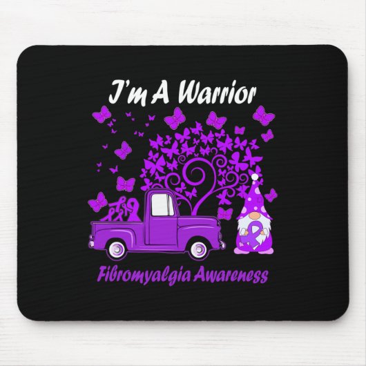Im Mai bin ich Krieger-Fibromyalgie-Bewusstsein Mousepad (Vorne)