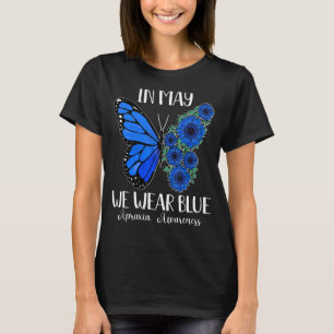 Im Mai tragen wir blaue Apraxie-Bewusstseinsbildun T-Shirt