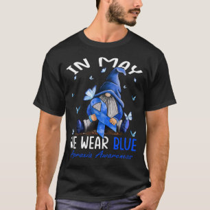 Im Mai tragen wir blaue Apraxie-Bewusstseinsgewinn T-Shirt