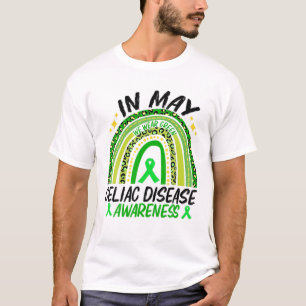 Im Mai tragen wir das Bewusstsein für grüne Celiac T-Shirt