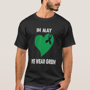 Im Mai tragen wir das Bewusstsein für grüne Celiac T-Shirt
