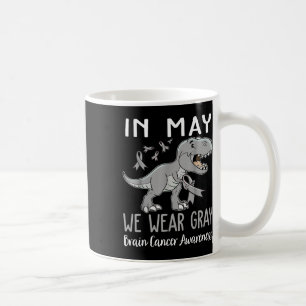 Im Mai tragen wir den Monat des Gray Brain Cancer  Kaffeetasse