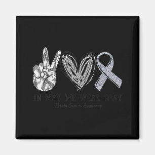 Im Mai tragen wir den Monat des Gray Brain Cancer Magnet