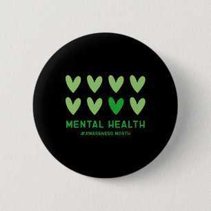 Im Mai tragen wir ein grünes Mental Health Awarene Button