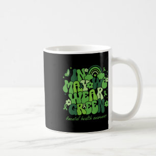 Im Mai tragen wir ein grünes Mental Health Awarene Kaffeetasse