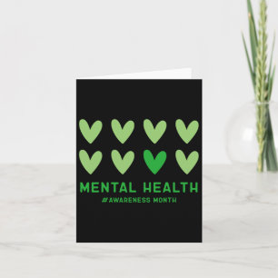 Im Mai tragen wir ein grünes Mental Health Awarene Karte