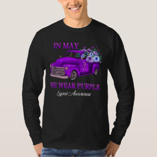 Im Mai tragen wir ein Lila Lupusbewusstsein T-Shirt