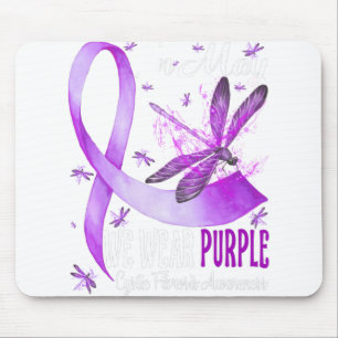 Im Mai tragen wir ein Lila zystisches Fibrose-Bewu Mousepad