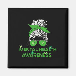 Im Mai tragen wir eine grüne Mental Health Awarene Magnet