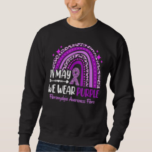 Im Mai tragen wir eine Lila Fibromyalgie-Sensibili Sweatshirt