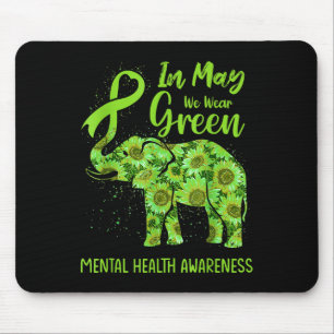 Im Mai tragen wir einen Eleph für grüne psychische Mousepad