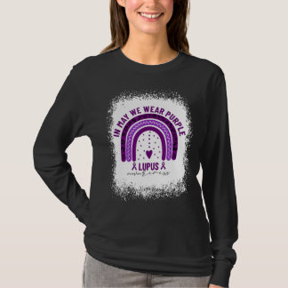 Im Mai tragen wir einen Lila Lupus Awareness Rainb T-Shirt