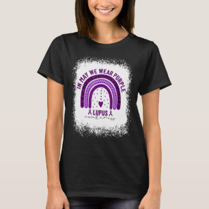 Im Mai tragen wir einen Lila Lupus Awareness Rainb T-Shirt