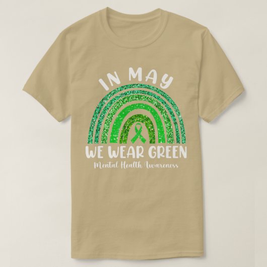 Im Mai tragen wir Grün für psychische Gesundheit T-Shirt (Design vorne)