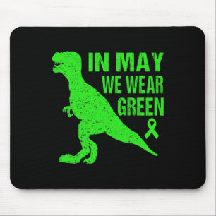 Im Mai tragen wir grüne Mental Health Awareness Wo Mousepad