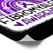 Im Mai tragen wir Lila Fibromyalgie Bewusstsein 2 Poster (Ecke)