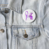 Im Mai tragen wir Lila Fibromyalgie-Bewusstsein Button (Beispiel)