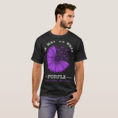 Im Mai tragen wir Lila Fibromyalgie-Bewusstseinsfl T-Shirt (Vorne ganz)