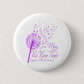 Im Mai tragen wir Lila Lupus Awareness Dandelion.p Button (Vorderseite)