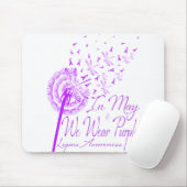 Im Mai tragen wir Lila Lupus Awareness Dandelion.p Mousepad (Mit Mouse)