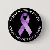 Im Mai tragen wir Lila | Sensibilisierung für zyst Button (Vorderseite)