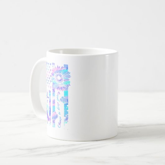 Im Mai tragen wir Ribbon Suizid Bewusstsein Mental Kaffeetasse (Vorderseite Links)