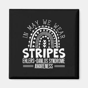 Im Mai tragen wir Streifen Ehlers-Danlos-Syndrom-B Magnet