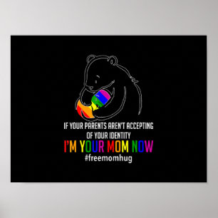 Im Mama jetzt - Lgbt Free Hugs Support Pride Mama Poster