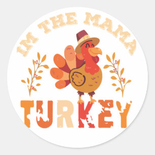 Im Mama Türkei Runder Aufkleber